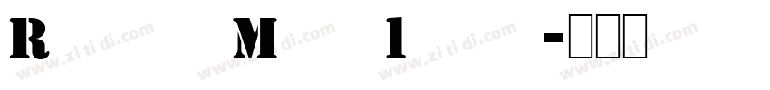 Rounded Mgen 1cp th字体转换